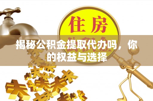 淅川揭秘公积金提取代办吗，你的权益与选择