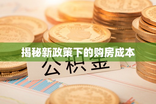 淅川揭秘新政策下的购房成本