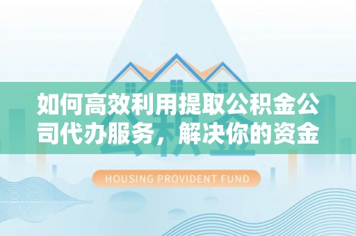 淅川如何高效利用提取公积金公司代办服务，解决你的资金难题